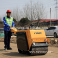 Walk-behind double drum roller with hydrostatic driving